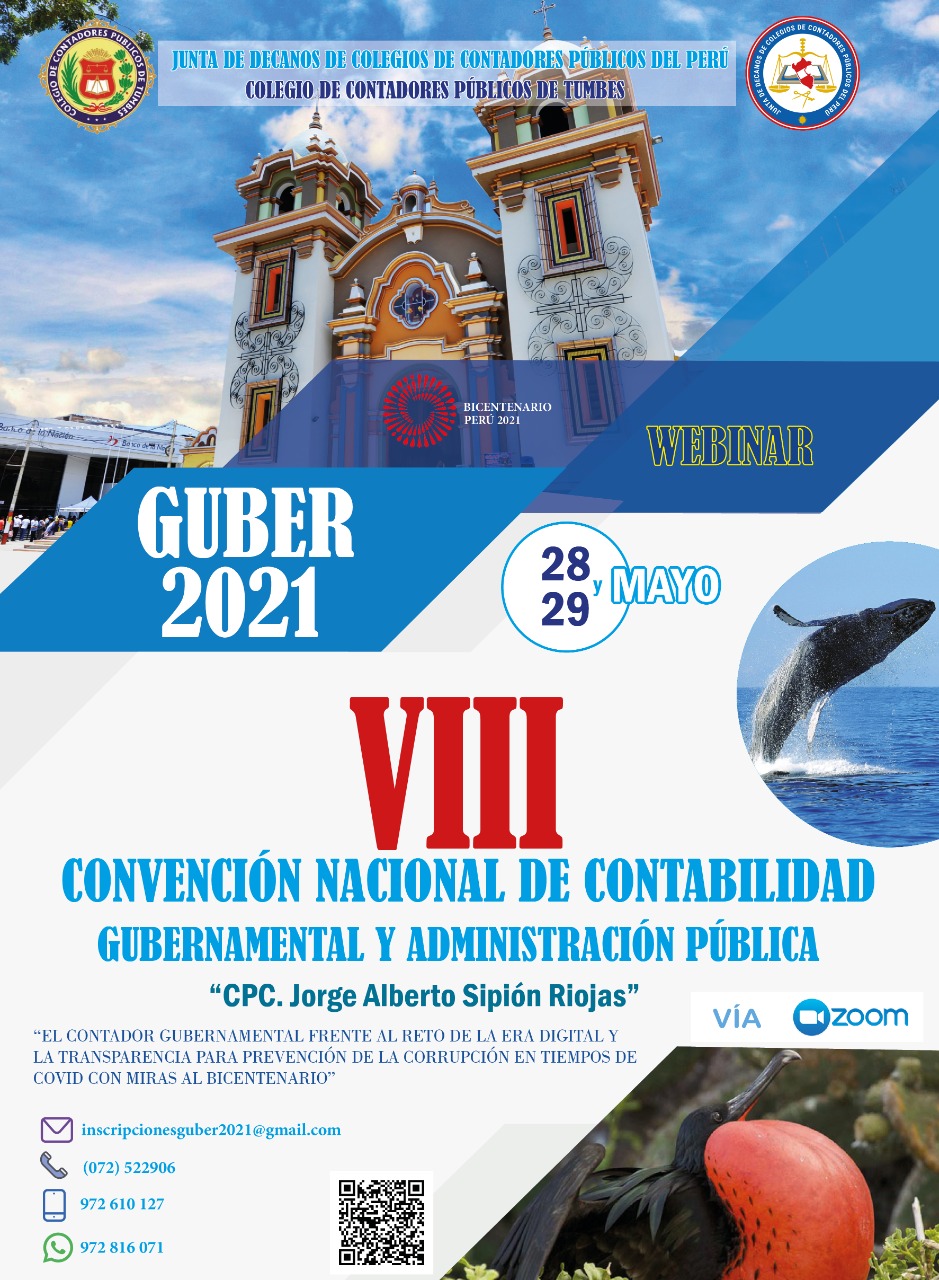 VIII CONVENCION NACIONAL DE CONTABILIDAD GUBERNAMENTAL Y ADMINISTRACIÓN PÚBLICA - GUBER 2021