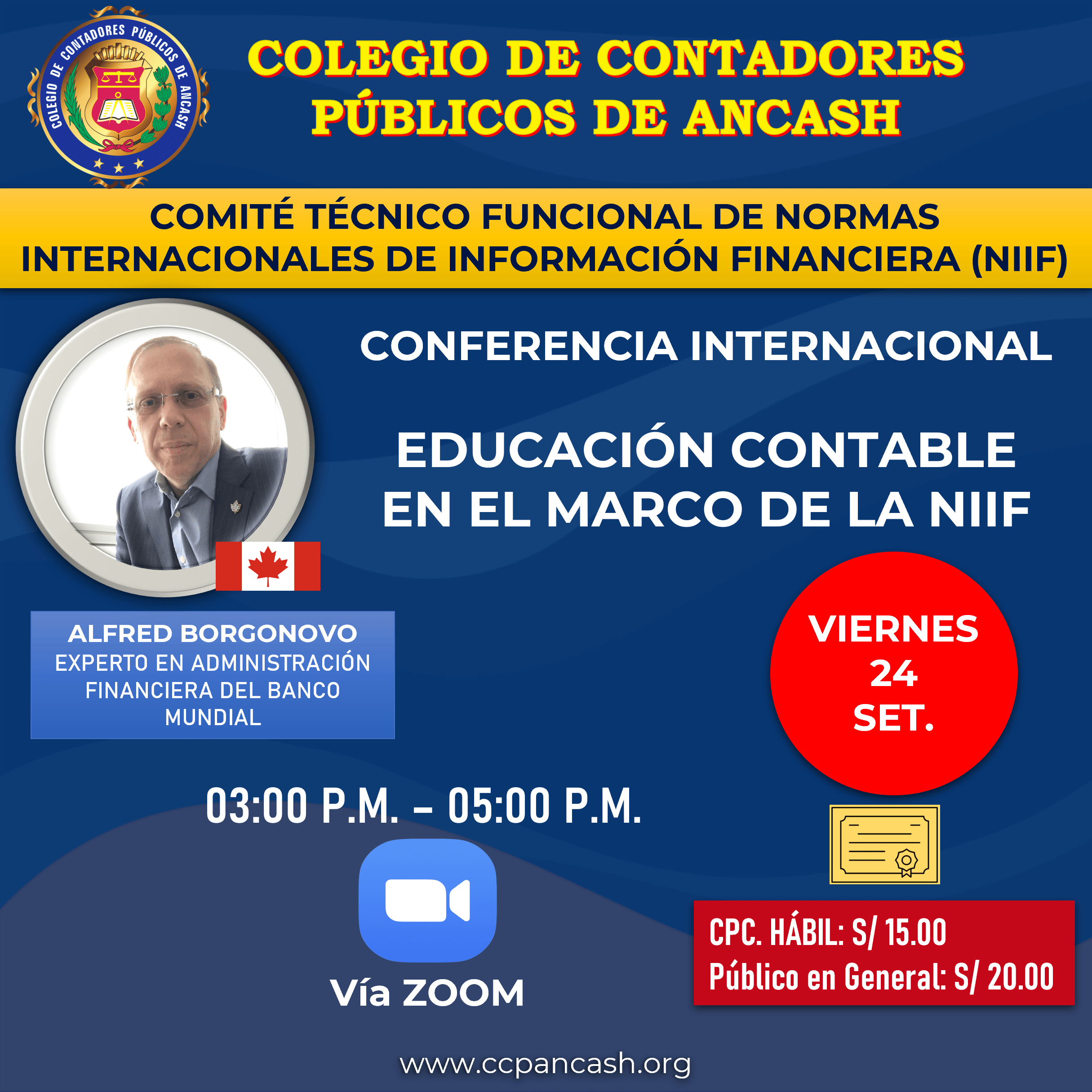 Conferencia Internacional "Educación Contable en el marco de la NIIF" - CTFNIIF 24092021