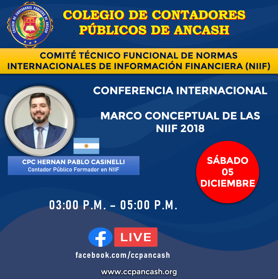 CONFERENCIA INTERNACIONAL MARCO CONCEPTUAL DE LAS NIIF 2018