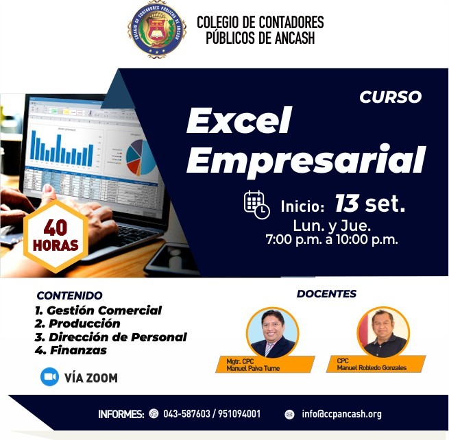 Curso Excel Empresarial - CCPAncash 13092021