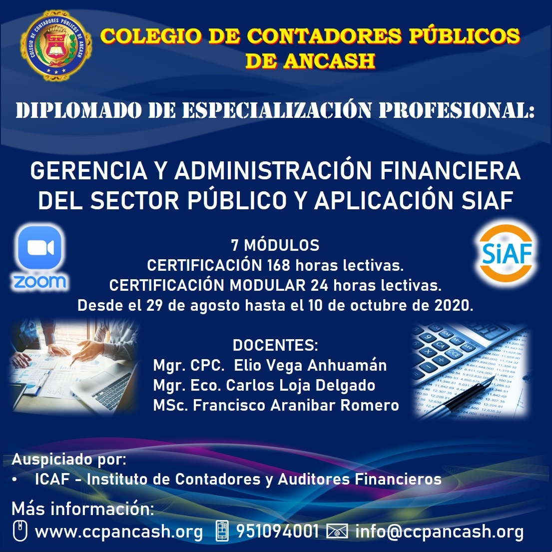 Diplomado de Especialización Profesional: Gerencia y Administración financiera del Sector Público y Aplicación SIAF