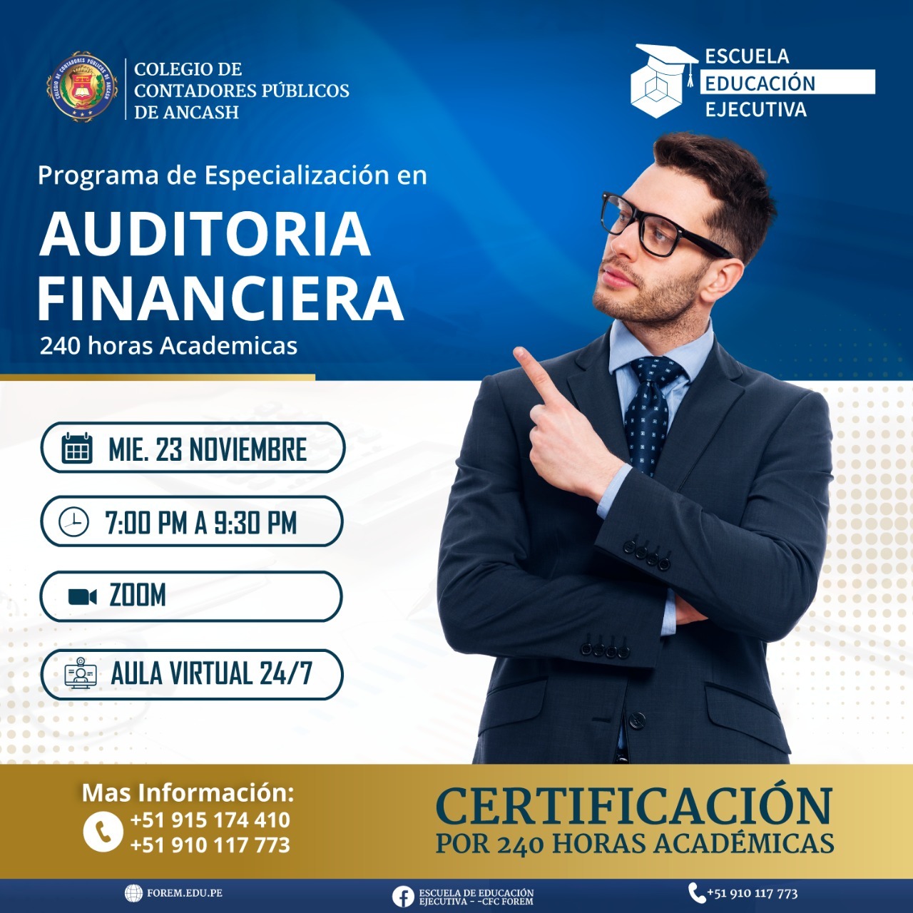 Programa de Especialización en Auditoría Financiera - FOREM