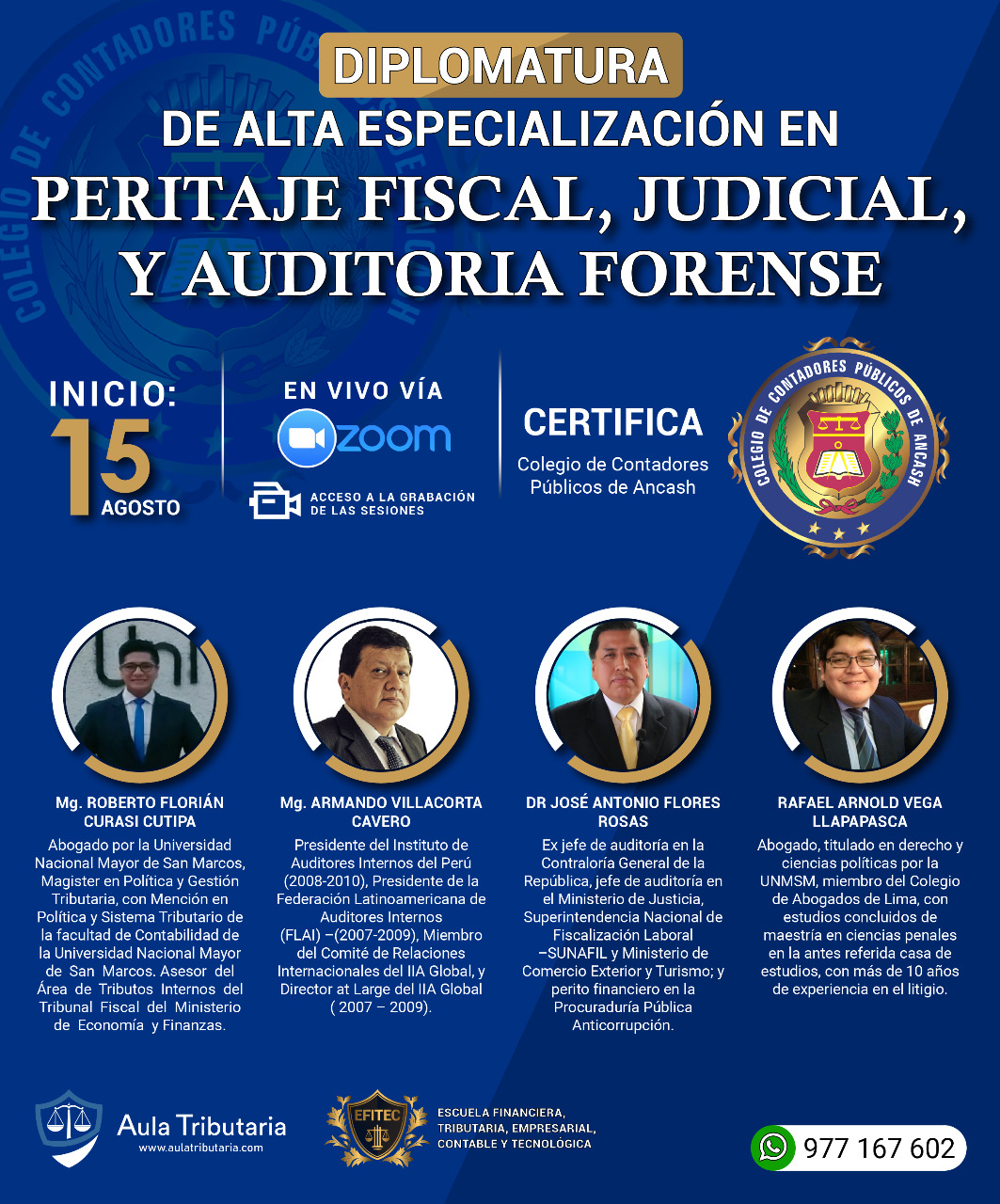 DIPLOMADO DE ALTA ESPECIALIZACIÓN EN PERITAJE FISCAL, JUDICIAL Y AUDITORÍA FORENSE